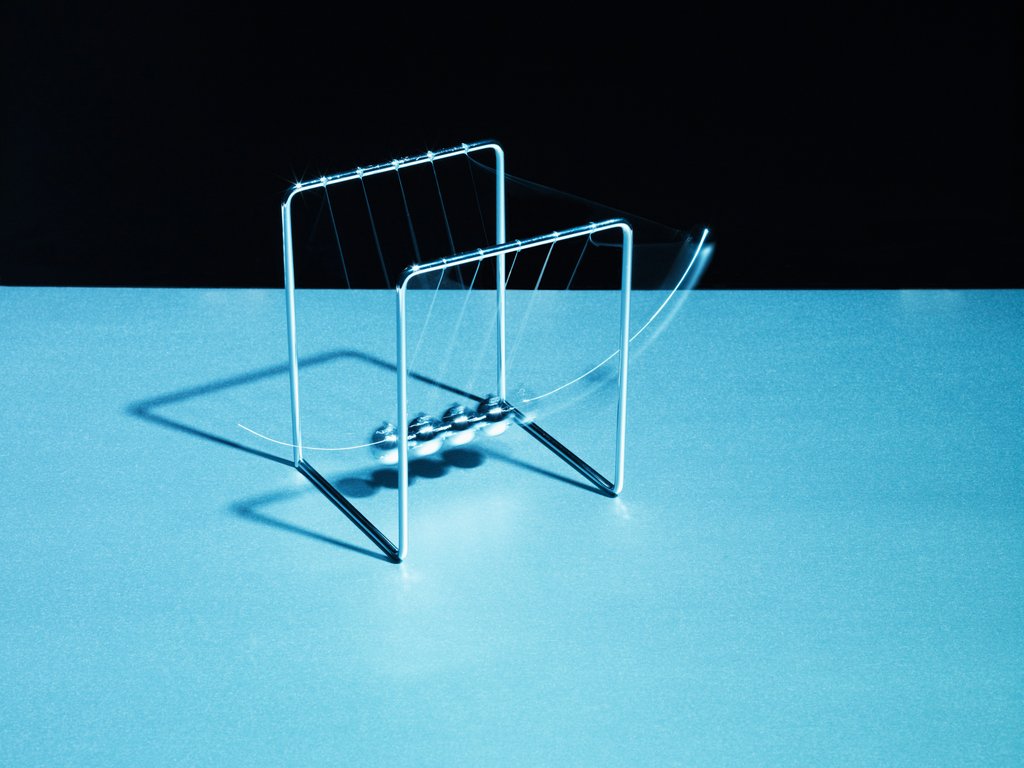 Newton's cradle was the very first desktop toy